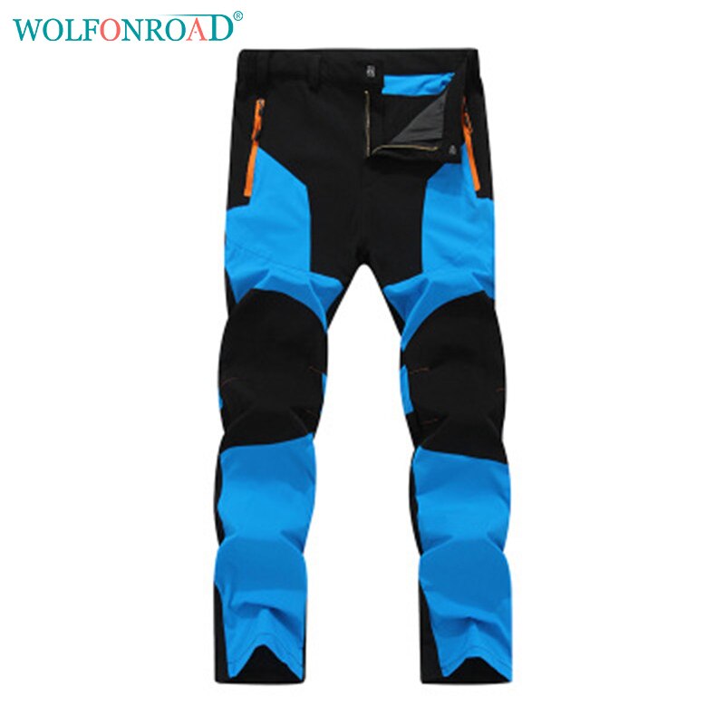 Wolfonroad heren snel drogende broek elasticiteit waterdicht winddicht sportbroek wandelen kamperen broek lente heren broek l-qzkys -001