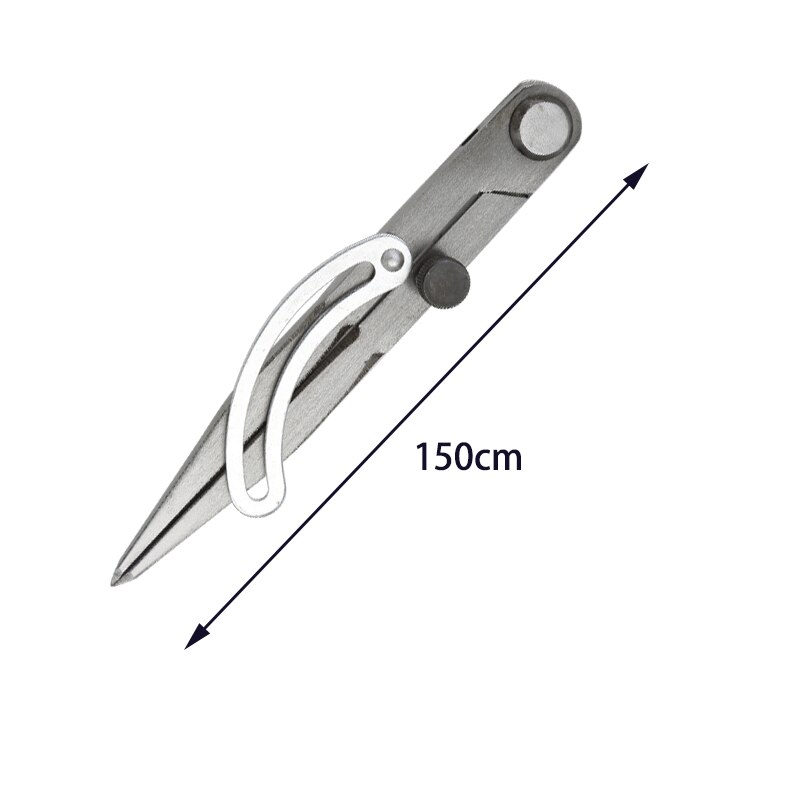 1 Pc Measuring Spacing Compass DIY Adjustable Leather Craft Rotating Tool Marking Scriber Creaser Stitch Distance Gauge Divider: C