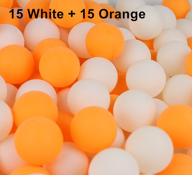 Pelotas de tenis de mesa de 2 estrellas, 30, 50, 100 Uds., 40 + mm, 2,8g, Ping pong Blanco, Naranja, pelota de entrenamiento avanzado para aficionados: 15 orange 15 white