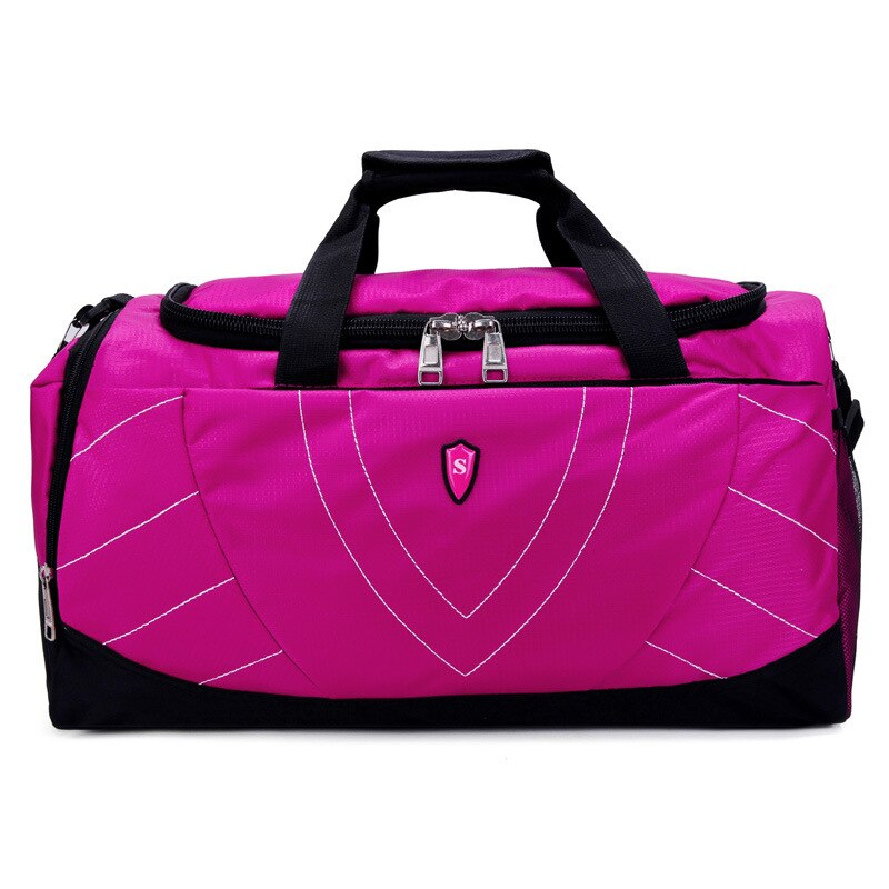 5 cores mulheres saco de fim de semana grande capacidade bolsa de viagem casual com loja de sapatos impressão estrela sacos durante a noite: rose red