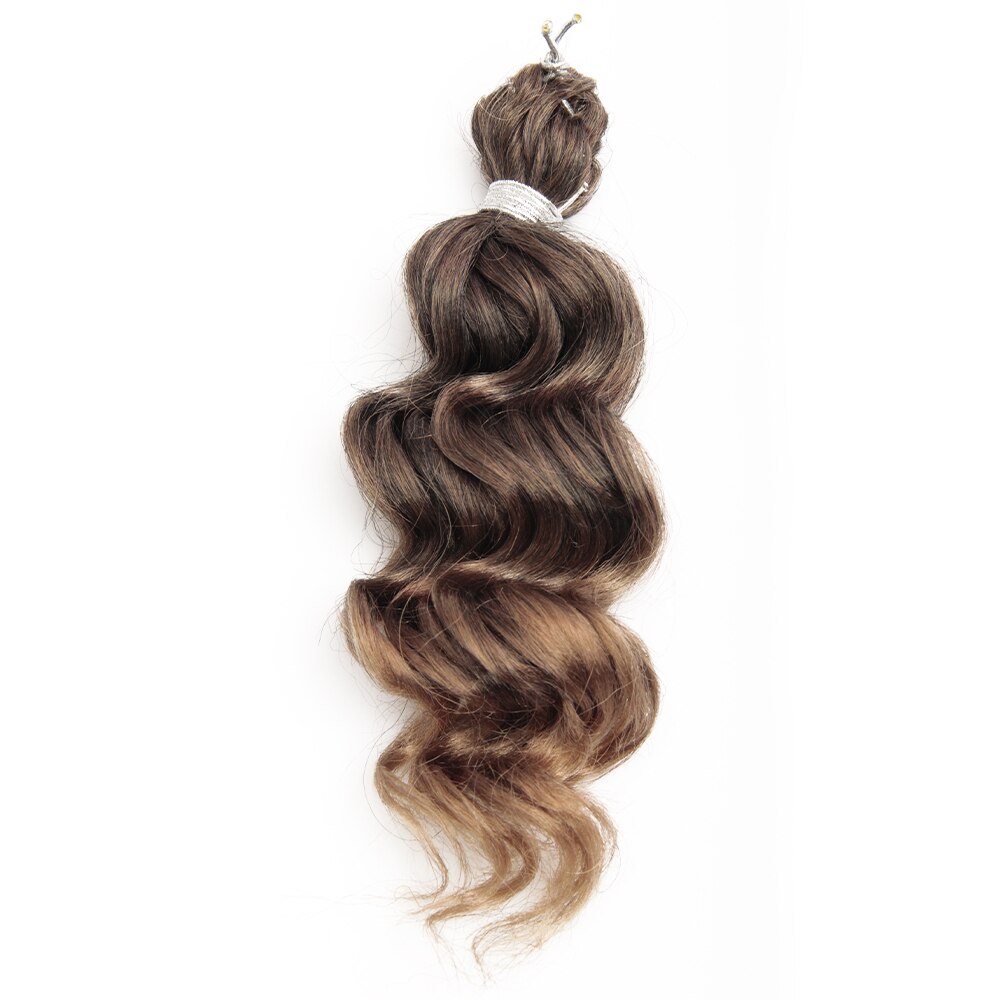 Synthetische Häkeln Haar 9 Zoll Freetress Ozean Welle Häkeln Zöpfe Haar Für Flechten Haar afro Locken Für Frauen: 1B/27HL / 11 Teile/los