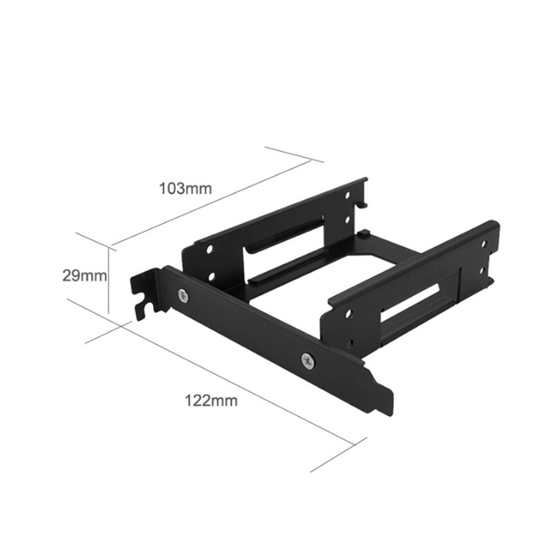 2 staffe di montaggio HDD / SSD da 2.5 pollici, staffa di montaggio SSD per PCI