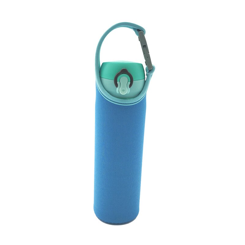 420/550ml Portable Heat Insulated Cup Sleeve Case Travel Water Bottle Covers Protector Storage Bag With Rope Thermos Cover: Blue 420ml