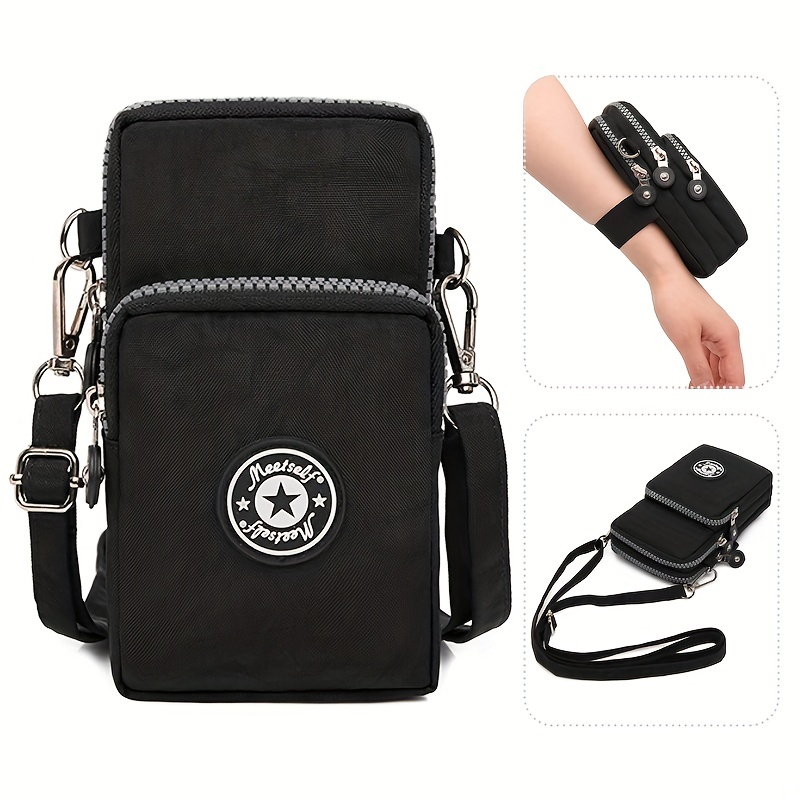 Crossbody Verticale Mobiele Telefoon Tas Vrouwen Hangende Arm Ouderen Mobiele Telefoon Tas Nek Doek Tas Draagbaar voor Wandelen Kleine Tas
