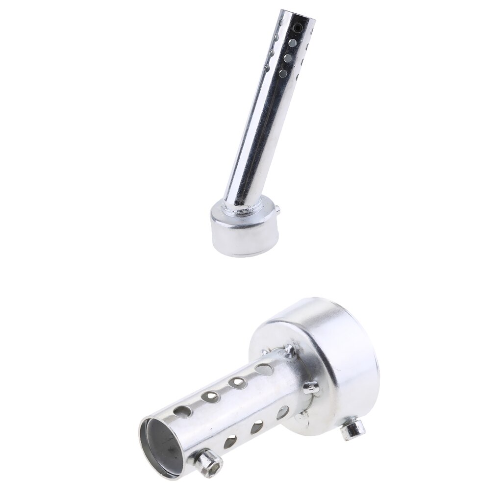 2x Universal Metal Exhaust Baffle - 48mm DB Killer - Deep Noise Reducer