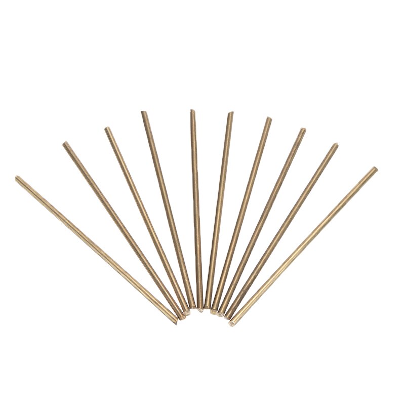 10pcs 3mm Diameter 100mm Length Brass Round Bar Rods Circular Tube Stick DIY for Repair Welding Brazing Soldering Accessories