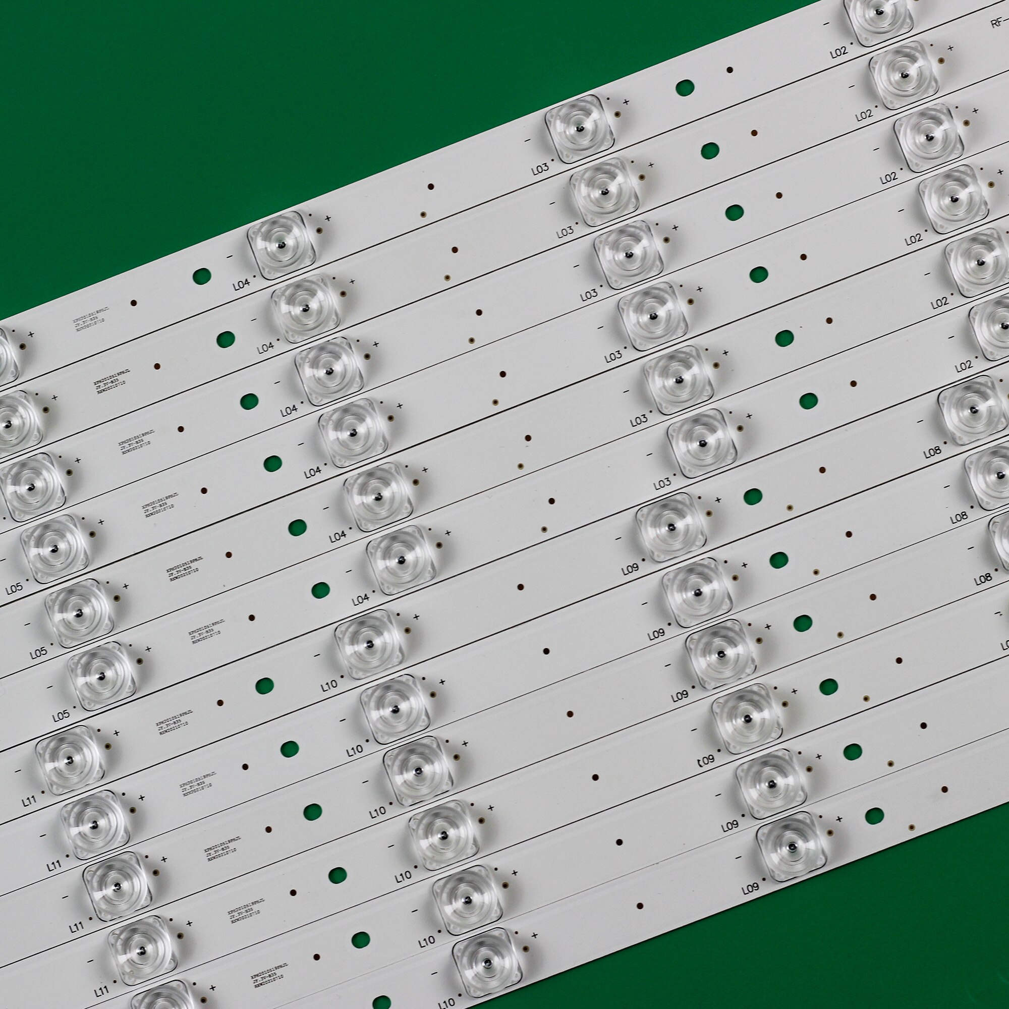 Barre LED (12) pour Sharp LC-55CFE6241K LC-55CFE6241E 55CUF8462ES LC-55CUF8472ES LC-55CUF8372ES 55CUF8372KS LC-55CFE6452E 55CUG8462ES