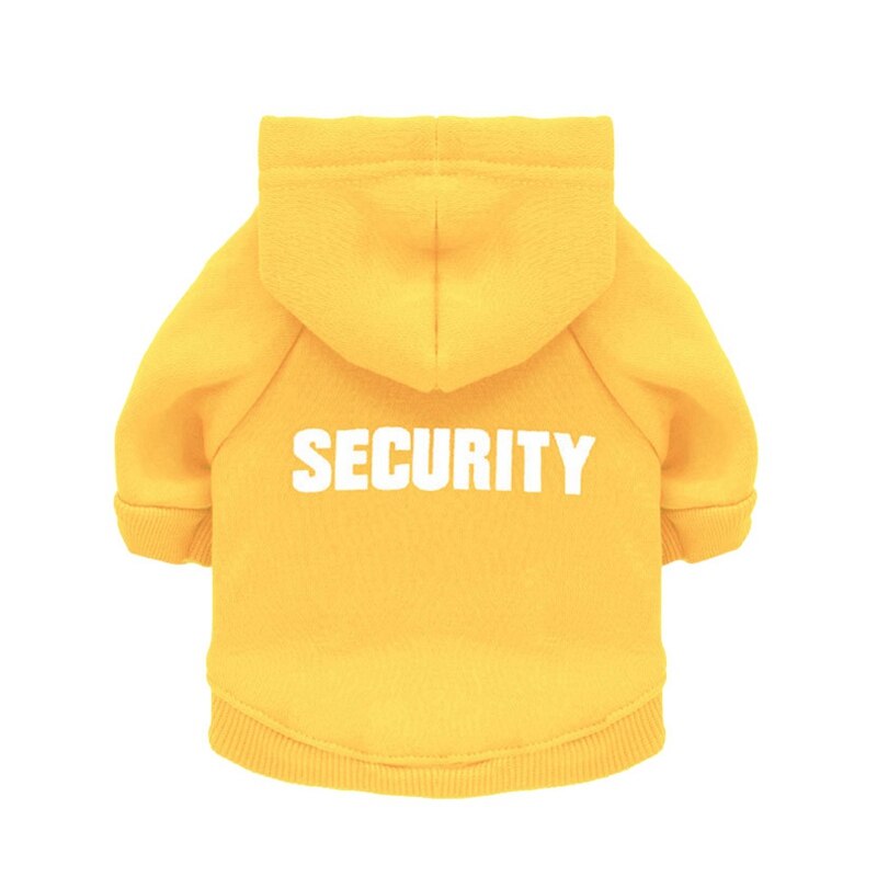 Security Dog Cat Clothes Pet Cat Coats Jacket Hoodies For Cats Dog Outfit Warm Pet Clothing Rabbit Animals Pet Sweatshirt: Y / M
