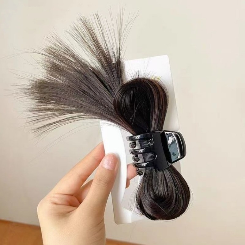 Pince à cheveux en forme de plume élégante pour perruque, pince à queue de cheval, fille, Woemn Sweet Y2K: BLEU CIEL