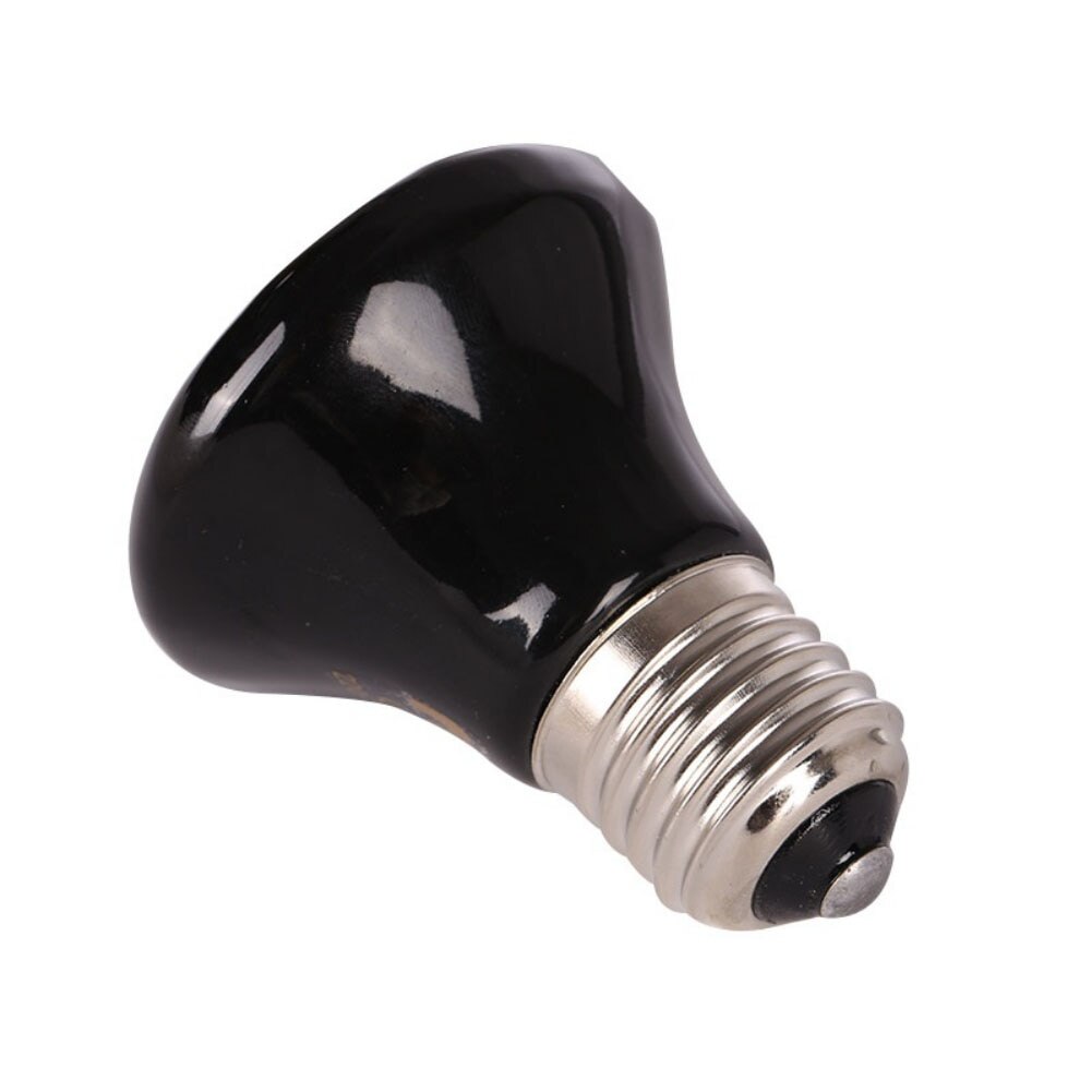 Lampa grzewcza dla zwierząt czarny podczerwieni ceramiczny emiter ciepła żarówka zwierzę domowe Brooder kurcząt lampa gadów 25W 50W 75W 100W 220-240V