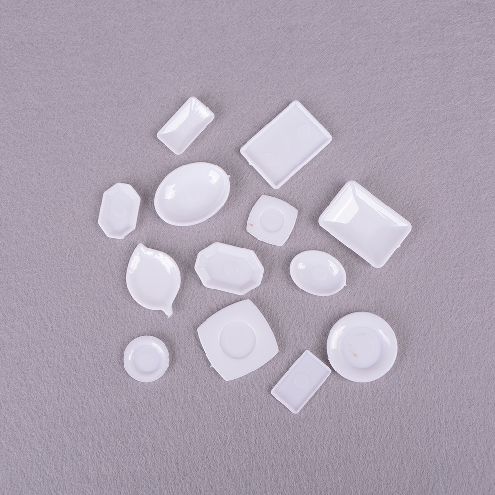 33pcs/SetMiniatures Cup Plate Dish Decor Toys for Kids Girls For Children Doll Accessories Kitchen Acrylic Mini Tableware