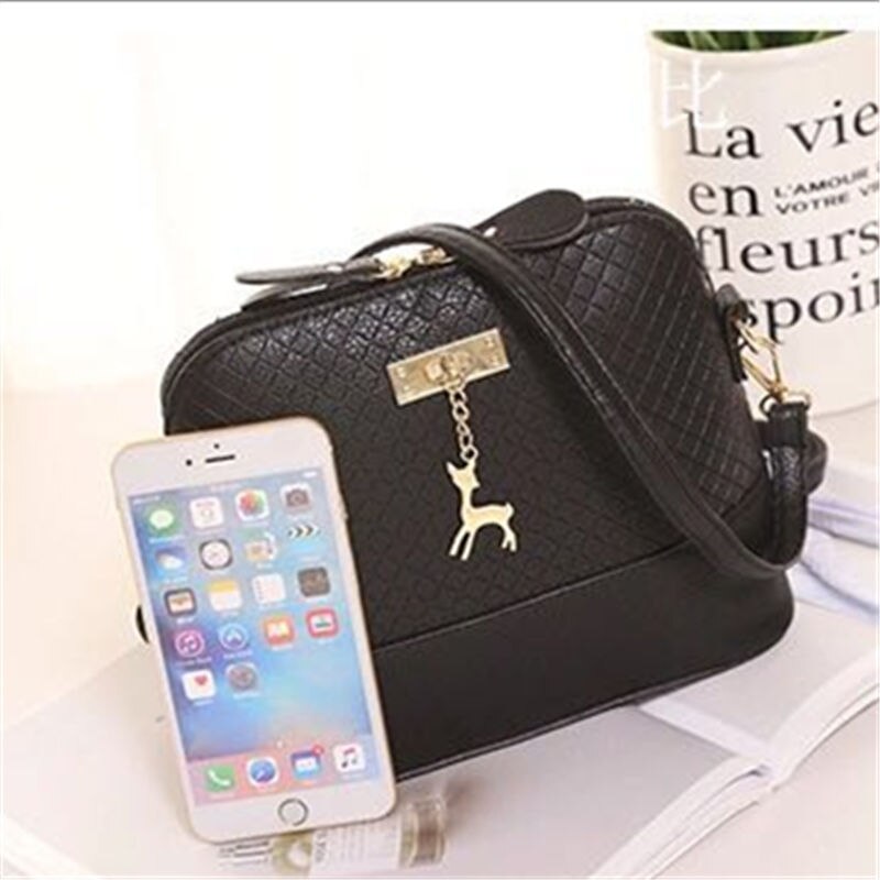 ! charm women Messenger Bags Mini Bag With Deer Toy Shell Shape Bag Women Shoulder Bags