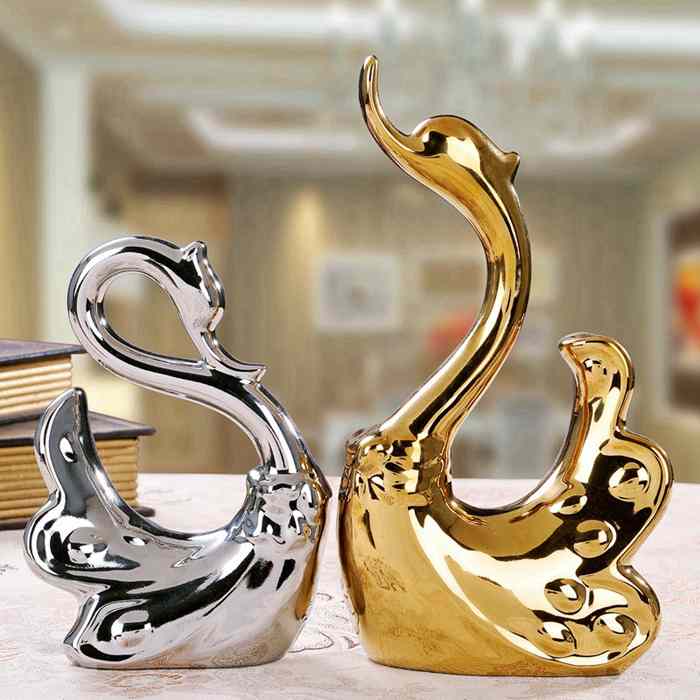 Sculptuur Mina - Zwart met marmer | Lifestyle Home Collection