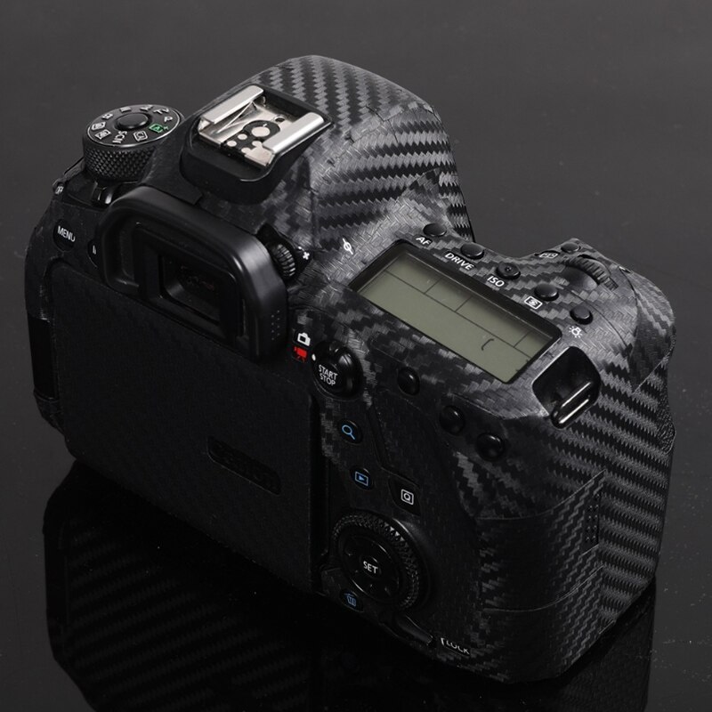 Film anti-rayures en Fiber de carbone pour Canon EOS 6D Mark II 6D2 6DII 80D 90D M6II M6 autocollant de protection bricolage décoration