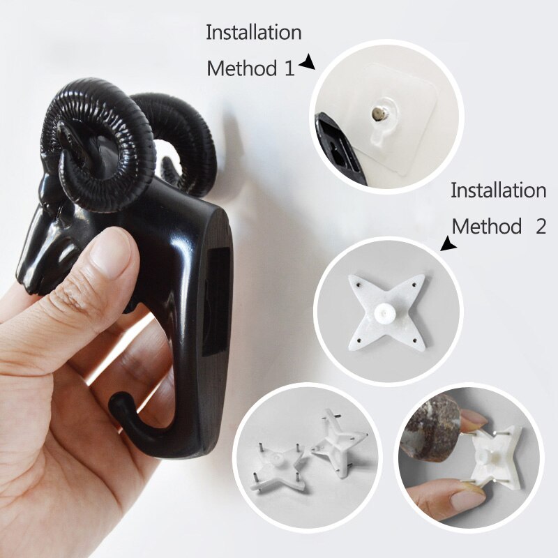 Hanger sleutelhaak multifunctionele amerikaanse kledinghaak houder decoratieve haak dierenhaak muur huishoudelijke naadloze klevende haak