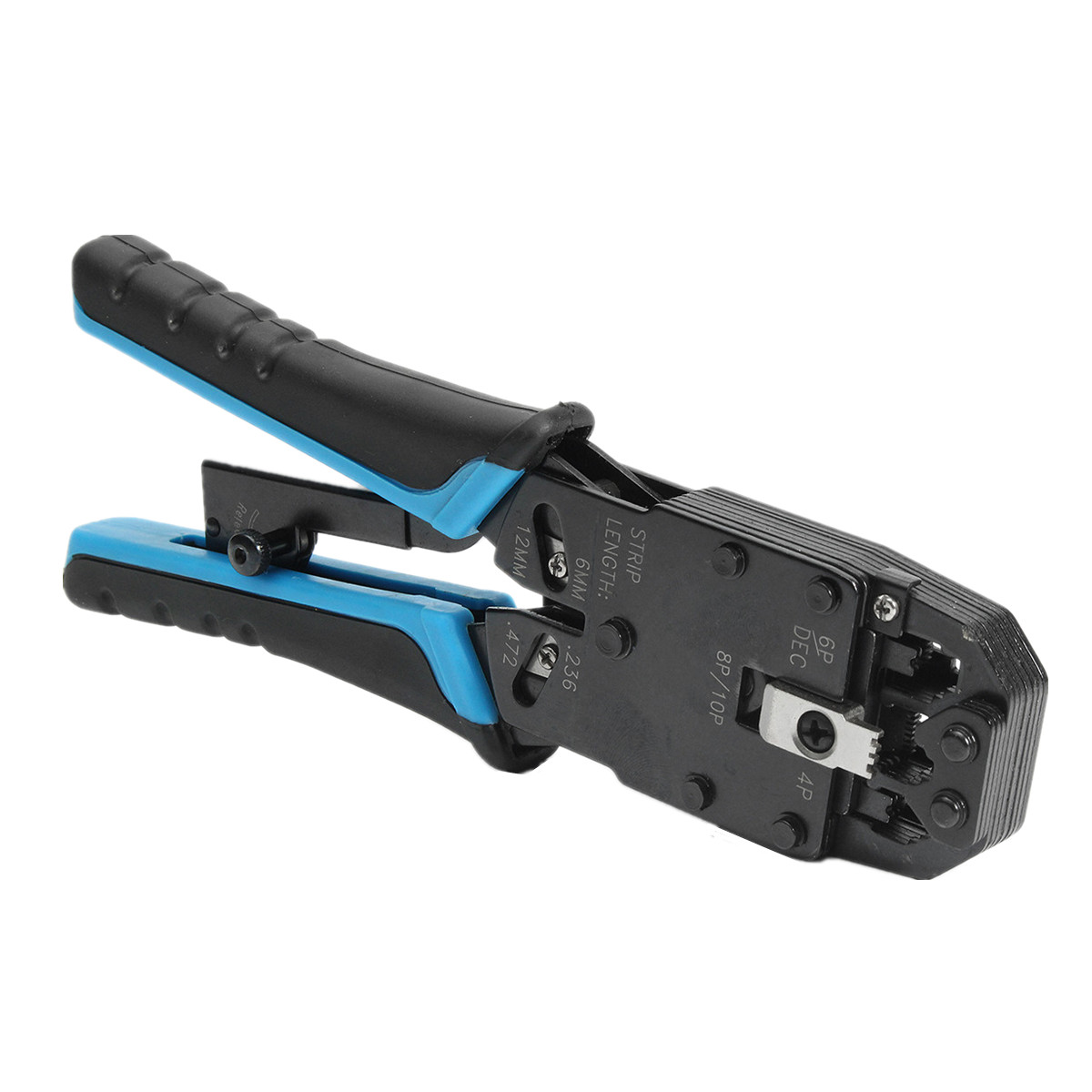 Modulaire Netwerk Kabel Crimper Krimptang Plier Hulpmiddel Kniptang Strippen Kit Voor 10 P/8 P/6 P /4 P/RJ45/RJ12/RJ11 Plug