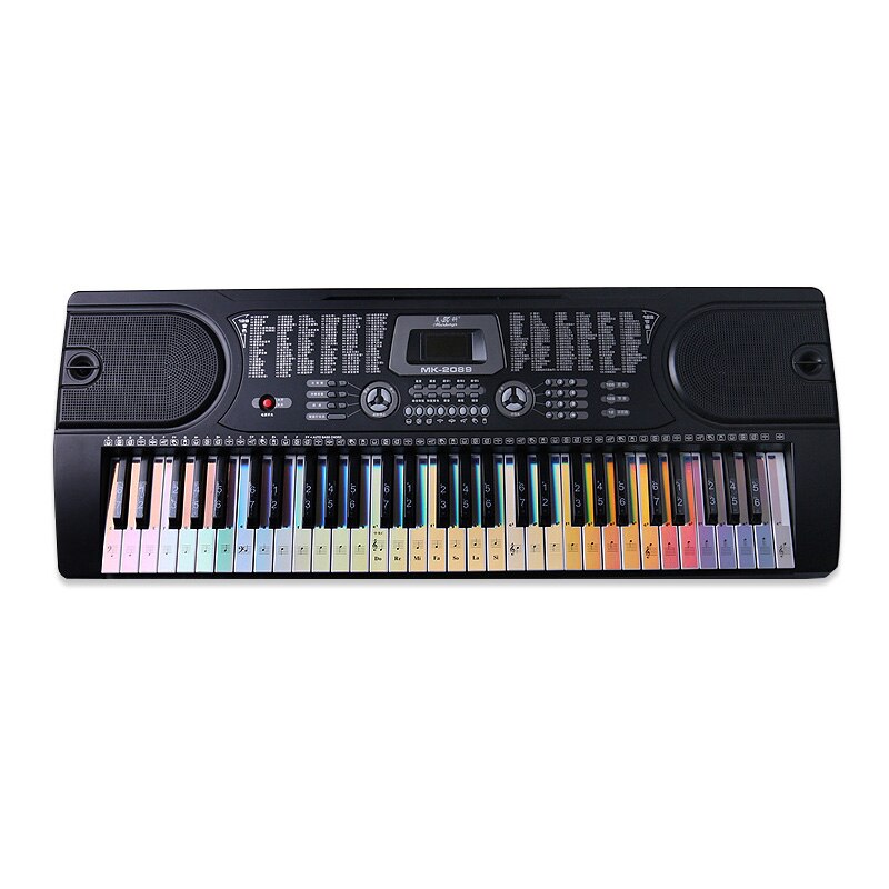 Autocollant numérique pour clavier de Piano, étiquette de Note musicale, touche universelle, dégradé coloré, 88/61/54