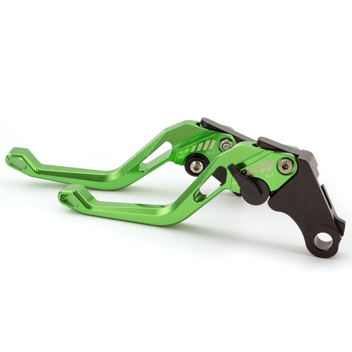 Motorcykel justerbar bremsekoblingshåndtag til yamaha yfz 450 yfz 450 2007 3d rhombus aluminium bremsekoblingshåndtag håndtag: 147mm grønne
