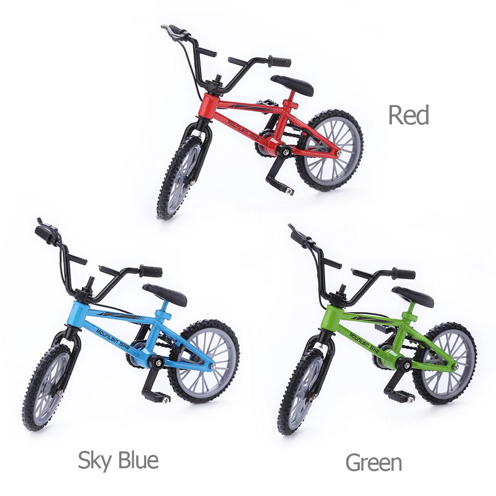 Mini Finger Mountain Bikes Mini Alloy Bicycle Simulation Mini Finger Bicycle Decompression Toy 11*8CM