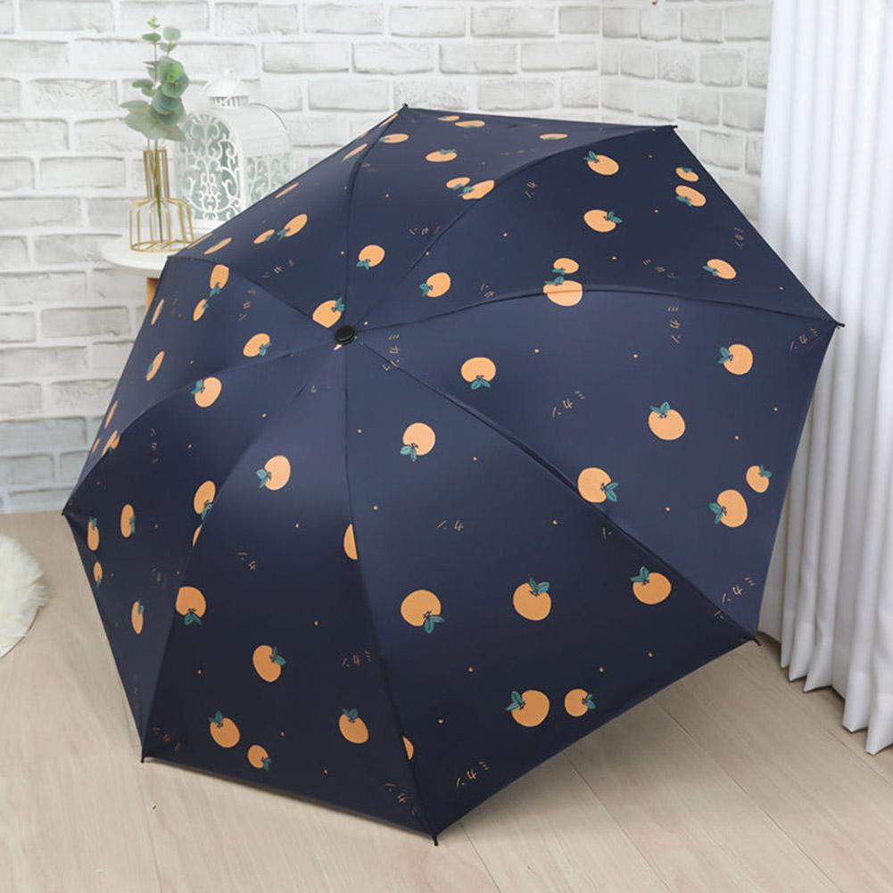 Ventes pliable marguerite carotte imprimé anti uv coupe-vent imperméable parapluie parasol portable adulte parasol parapluie anti-uv