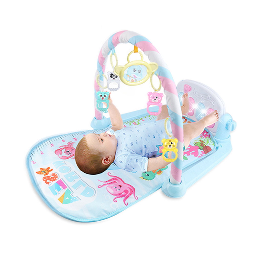 Baby Speelkleed Baby Gym Speelgoed Gaming Tapijt 0-12 Maanden Zachte Verlichting Rammelaars Muziek Mat Baby Kruipen activiteit Mat Speelgoed: 02