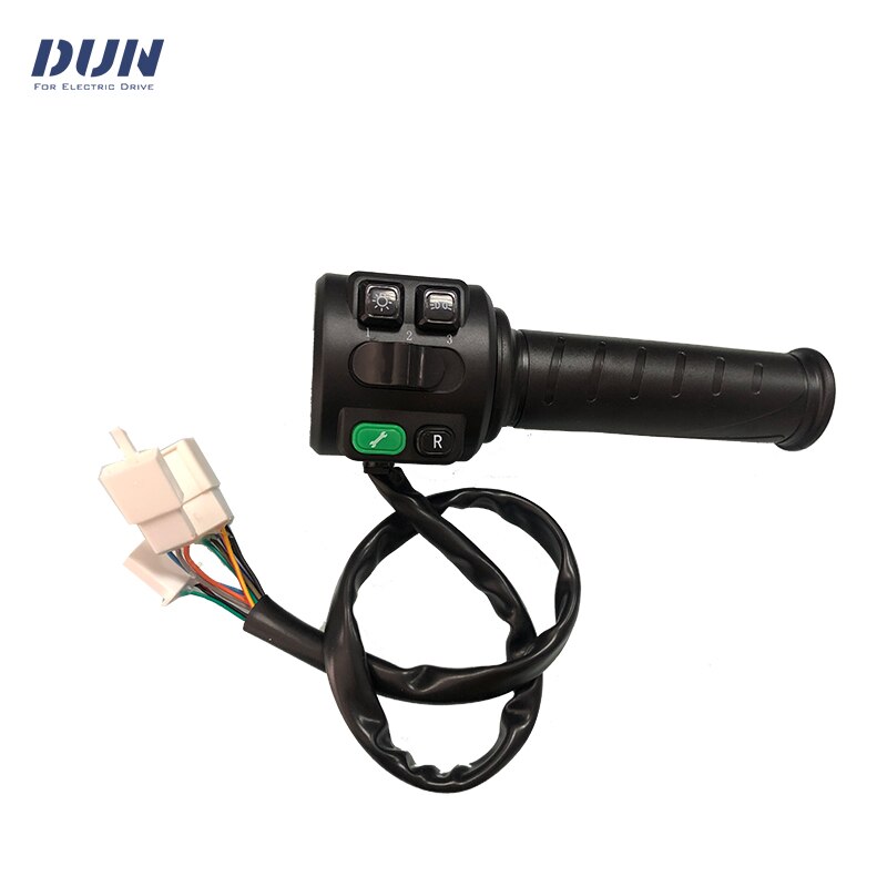 Hall Type Twist Throttle Set with Three Speed Gear Reverse Turn Signal Function For E-Scooter VOTOL Controller
