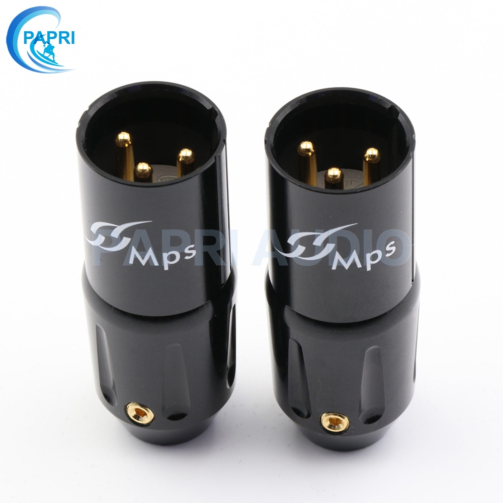 Los diputados César-W/M alta 3pin hombre 24K chapado en oro mujer XLR macho Jack equilibrio macho conector de Audio del micrófono hembra