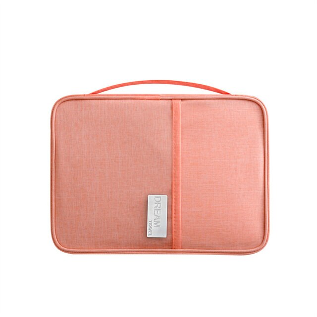 Porta pasaporte a prueba de agua, Cartera de viaje para tarjetas de crédito grandes, organizador, accesorios de viaje, bolsa para documentos, tarjetero, 2022: Pink-S