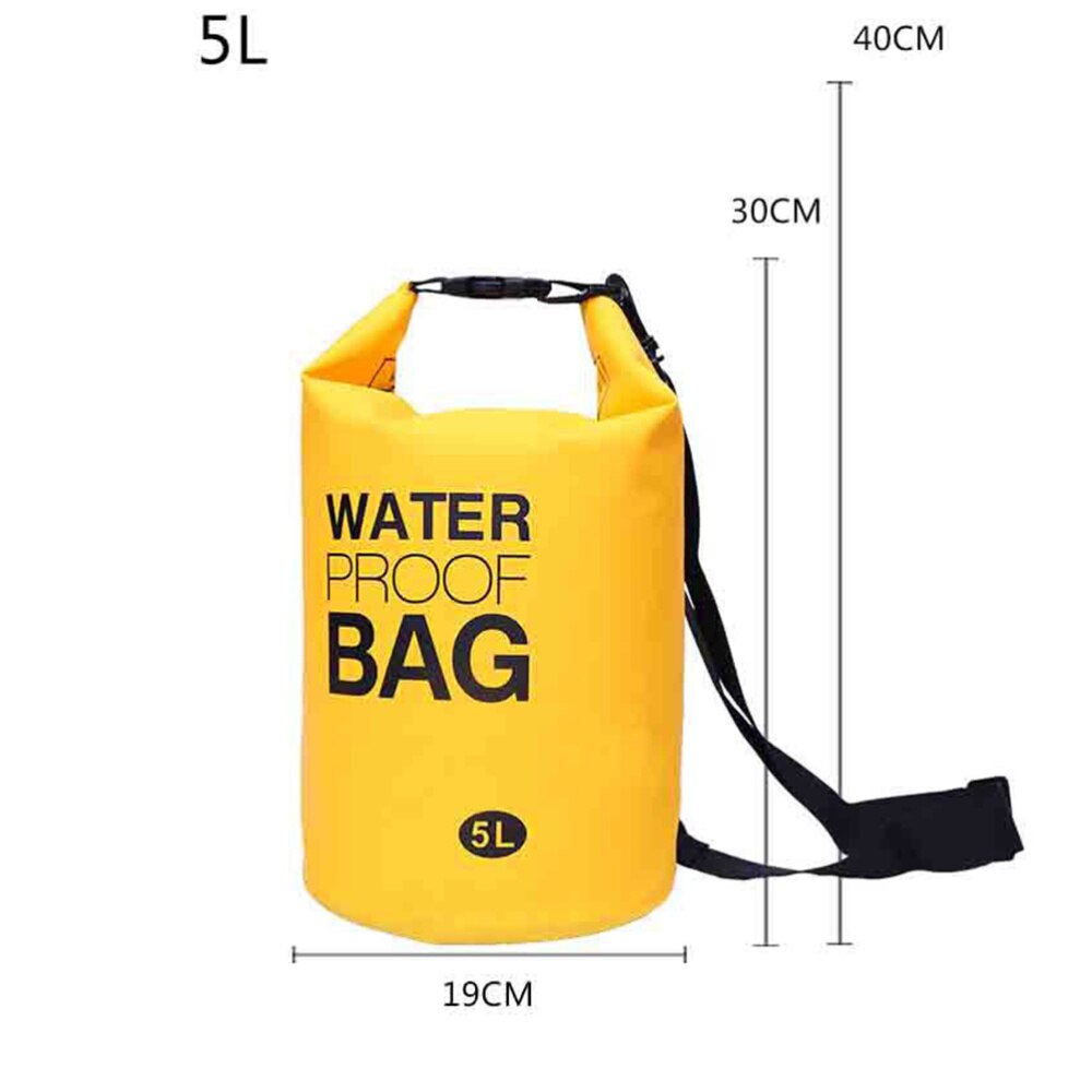5L Inflatable Bag 500D Waterproof PVC Gear Bags Outdoor Mesh Fabric Sports Buoy for Boating Kayaking Fishing Rafting Swimming Ca