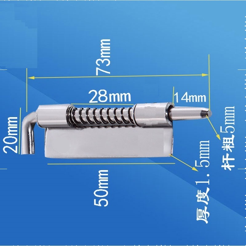1Pc Lange Silber Tür verriegeln Schiebe-sperre Fass Bolzen verriegeln Haspe Klammer Tor Sicherheit sperren verriegeln Fass Bolzen verriegeln frühling Fass