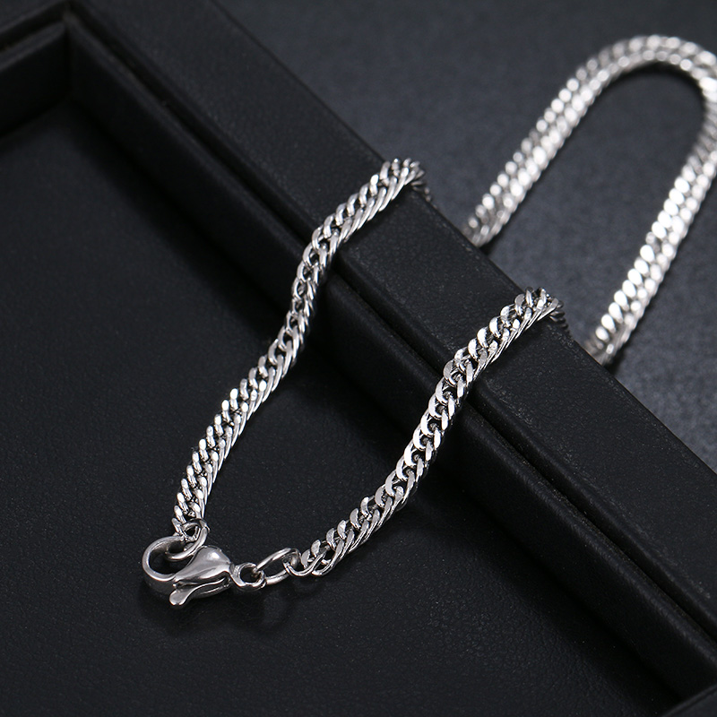 Cacana Rvs Ketting Armbanden Voor Man Vrouwen Goud Zilver Kleur Voor Hanger Dubbel Geweven Donot Vervagen Sieraden N1820