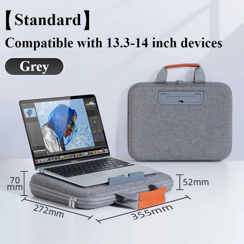 Funda Maletín EARY para Portátil 13.3-16.2" MacBook Pro/Air - Maletín Duradero de Poliéster: Naranja
