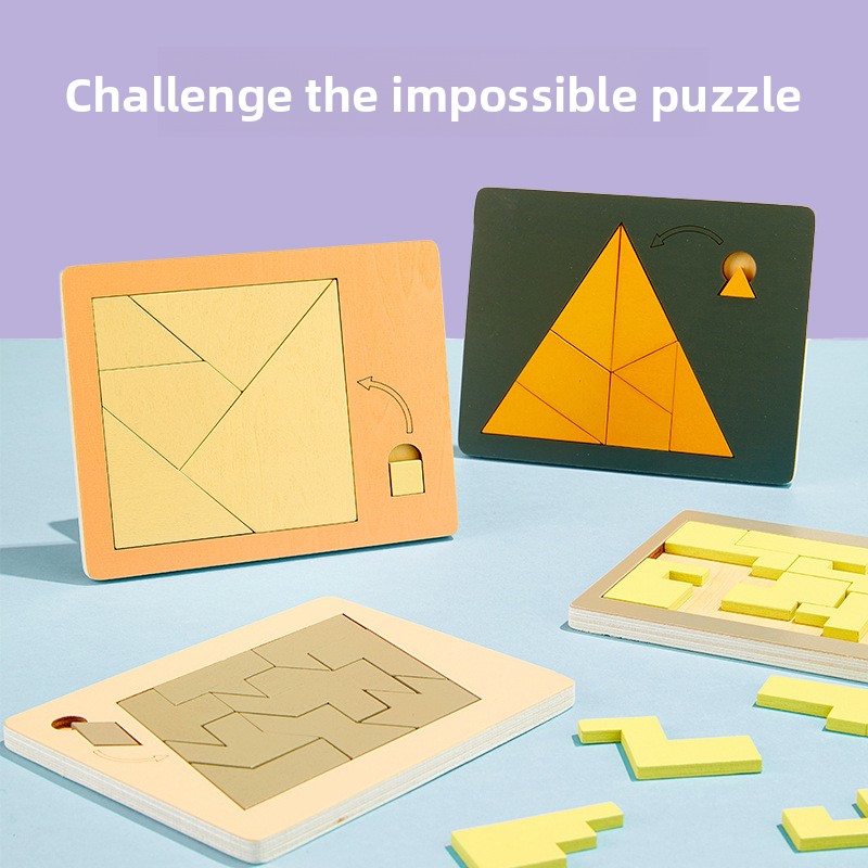Puzzle impossibile in legno: la sfida dell'insolvabile, il mistero dei pezzi extra, rompicapo interattivo ad alta difficoltà