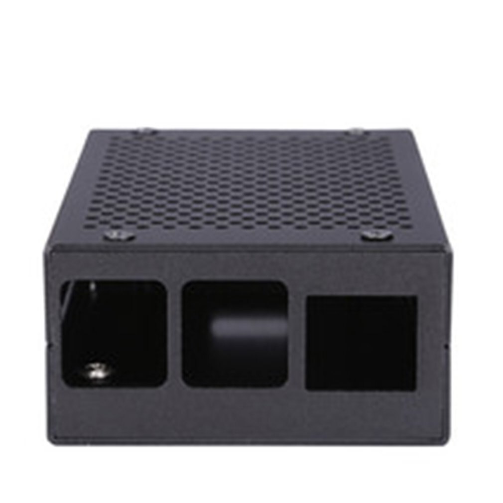 For Raspberry Pi 3 Model B+ Aluminum Case Black Case Metal Enclosure for RPI 3 Model B Compatible For Raspberry Pi 3 Model B