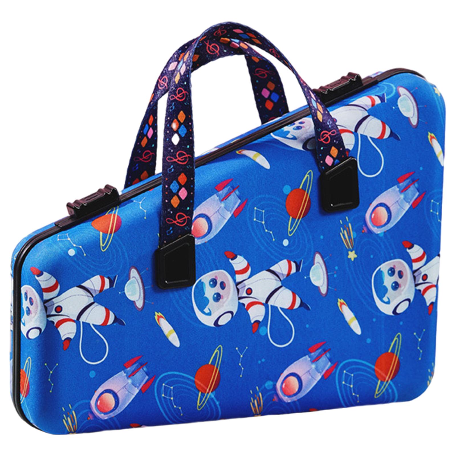 16 Keys Glockenspiel with Hammer Storage Children Educational Tool Musical Instrument Hand Knocking Xylophone for Musicians: Blue