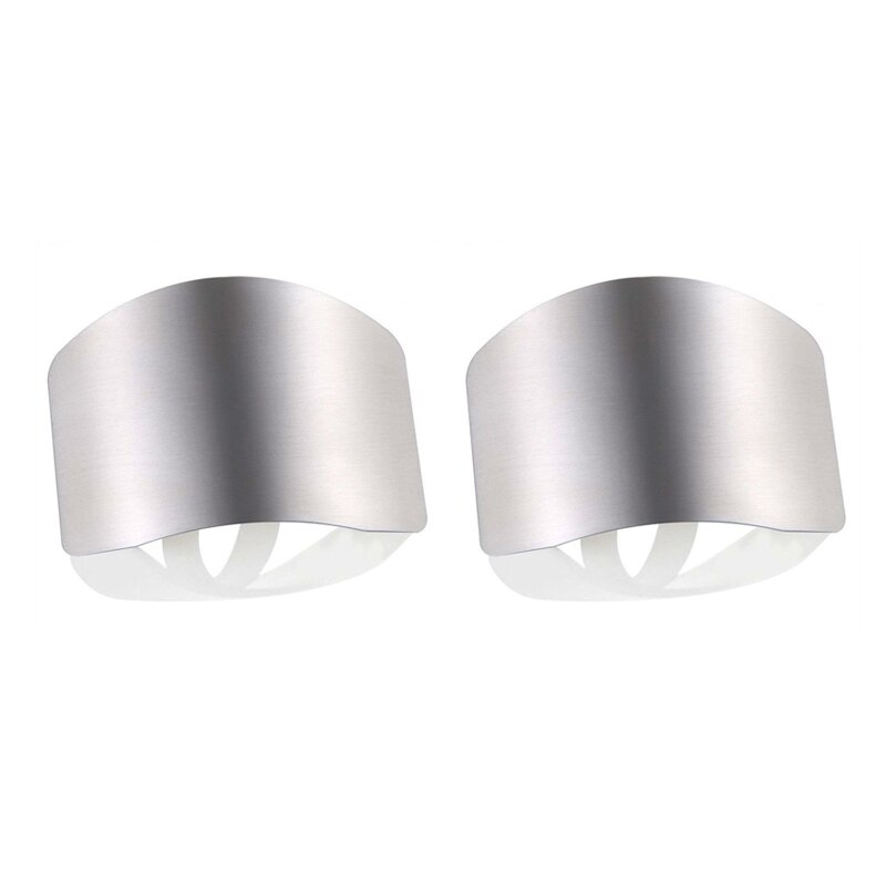 Adjustable Stainless Steel Finger Protector Safe Guard Cooking Tools Kitchen Gadgets Ideal: 2 PCS