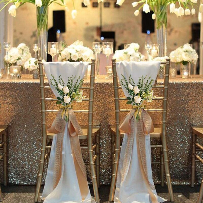 6 Stuks Babys Adem Kunstbloemen Bulk Faux Zijde Bloem Gypsophila Boeket Winter Echte Touch Nep Bloemen Voor Kantoor Keuken Bruiloft Restaurant Cen