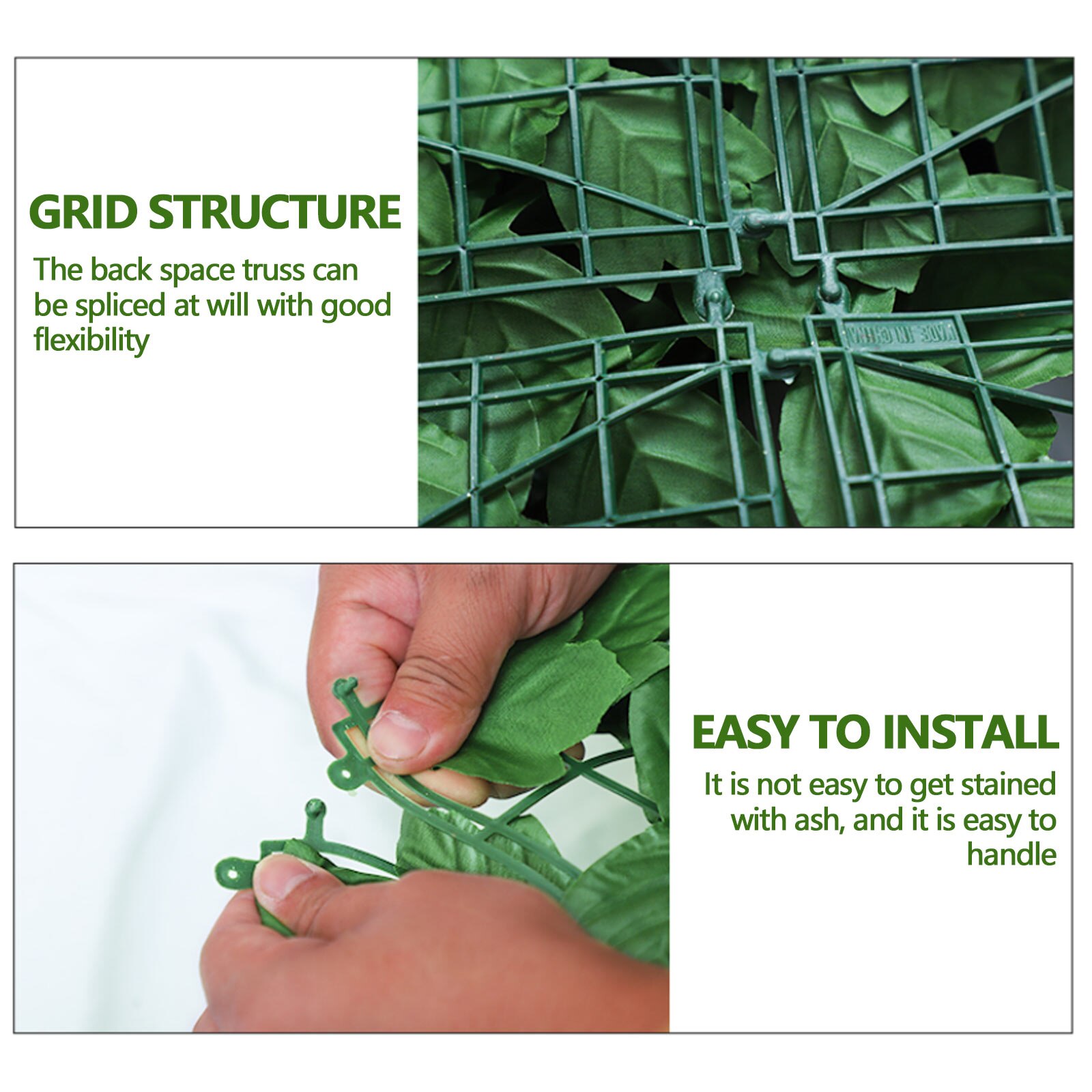 Privacy Fence Screen, Artificial Leaf Hedges Fence Wall Panel Screen Decoration for Home Garden Backyard Decor 20x118in