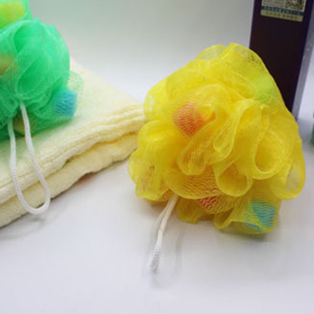 Body Cleaning Bubble Shower Flower Soft Sponge Bath Ball Nylon Scrubber Loofah