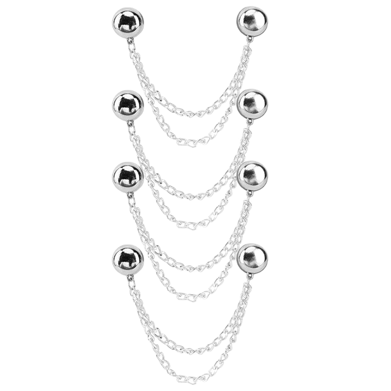Magneet Kledingspelden Metalen magnetische kledingclips met ketting Multifunctionele sterke magneetpin Magnetische knopclips voor bevestiging: Black
