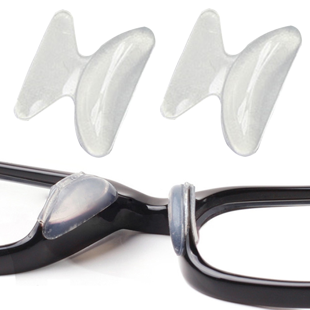 0.8/2.5mm skridsikre optiske briller briller selvklæbende plastrammer brilleudstyr flad multifunktionel næsepude