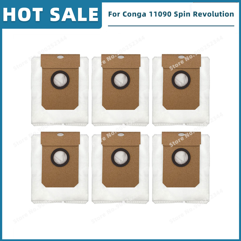 Piezas de Repuesto compatibles con Cecotec Conga 11090 / 13090 Spin Revolution accesorios, filtro, cepillo lateral principal, mopa, bolsa de polvo: YELLOW
