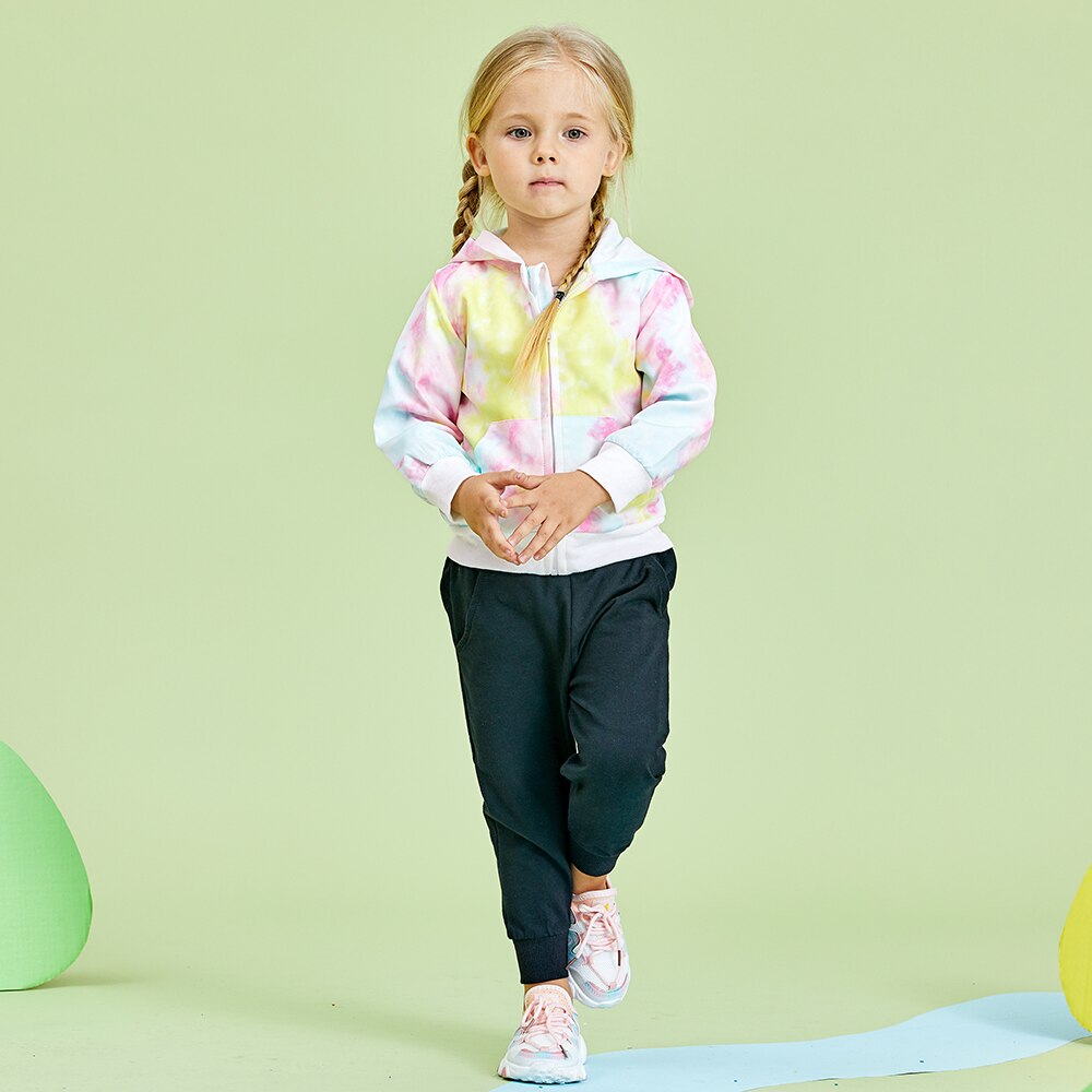 PatPat Spring and Autumn Baby / Toddler Girl Multi Color Hooded Jacket