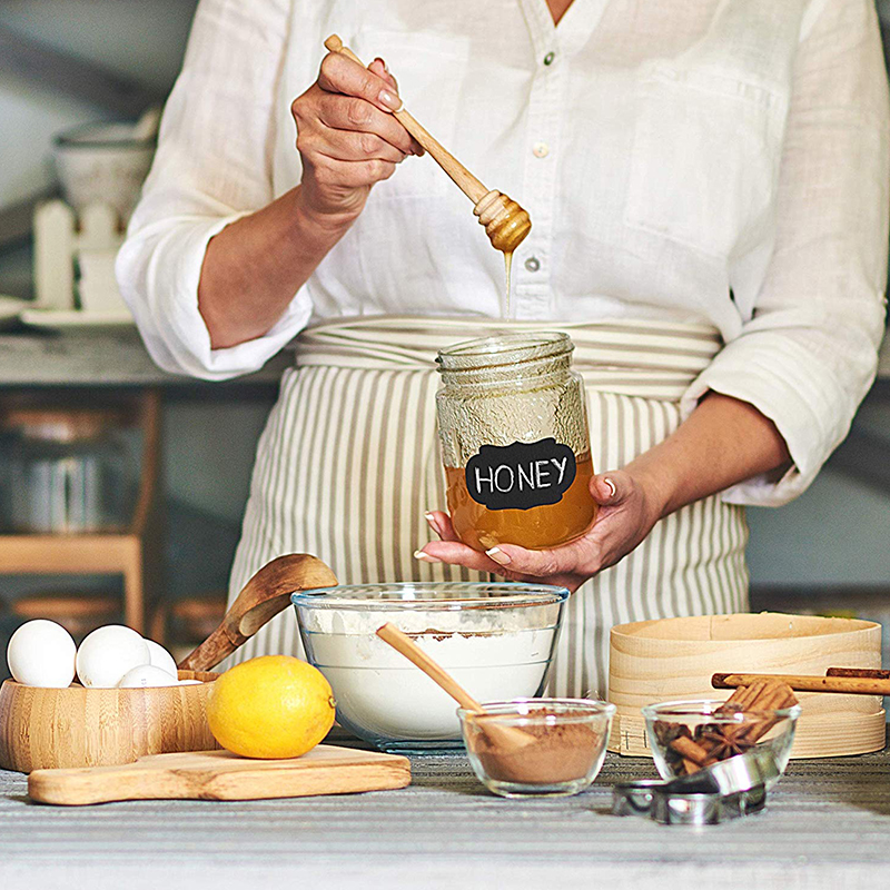 96 Stks/set Diy Pvc Uitwisbare Wit Blackboard Sticker Waterdicht Eenvoudig Schrijven Sticker Keuken Tag Label Sticker Voor Jar