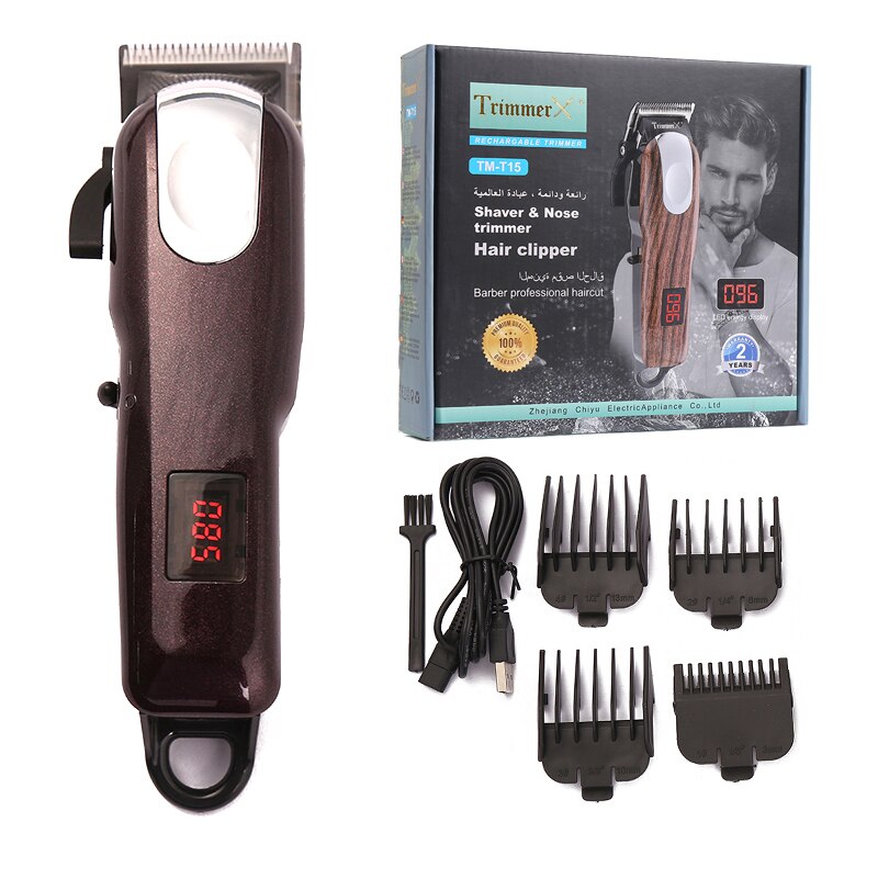 Barbiere tagliacapelli professionale uomo tagliatrice elettrica tagliacapelli tagliacapelli Cordless per uomo taglio capelli ricaricabile