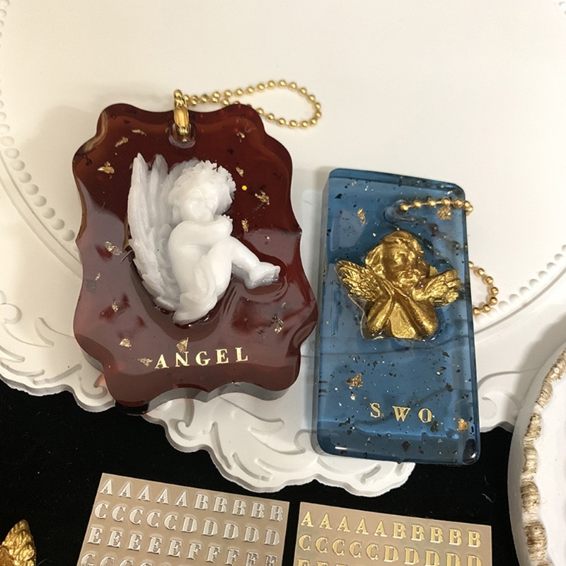 5Pcs 3Mm Alfabet Letters Chunky Glitter Epoxyhars Decoratieve Stickers Engkish Letters Cijfers Uv Epoxyhars Vullingen