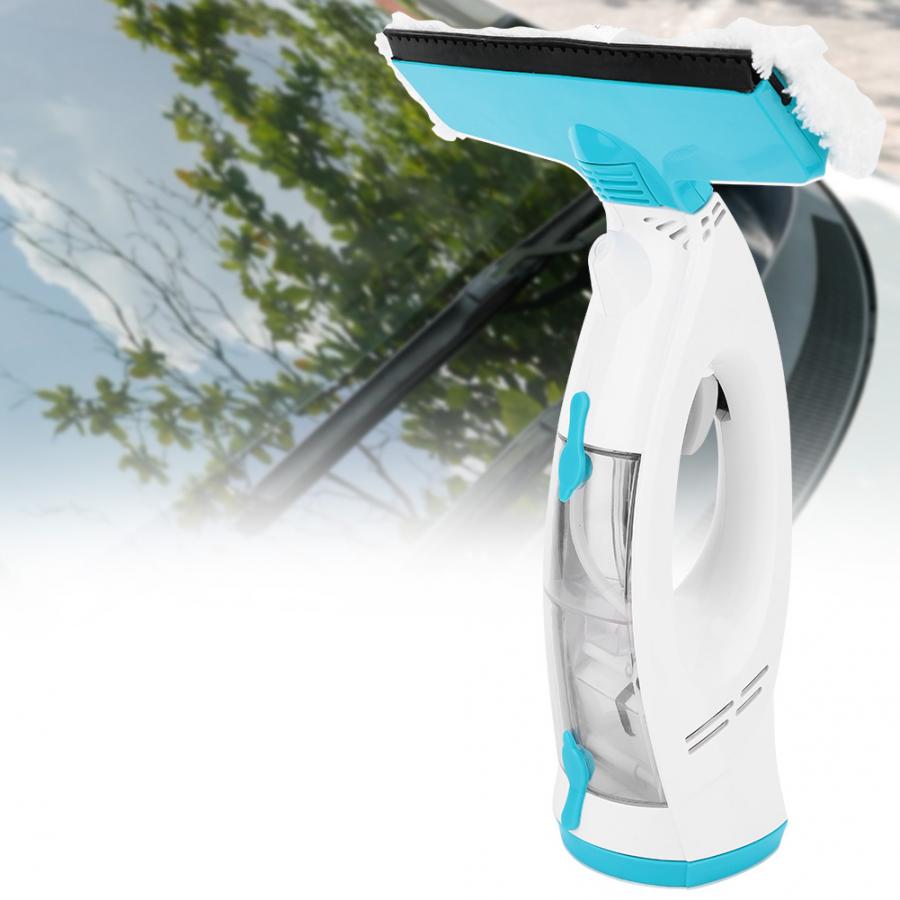 Limpiador de ventanas eléctricas 2 en 1, herramienta de limpieza de pinceles, limpiador de polvo para ventanas de automóviles, enchufe europeo de 100-240V
