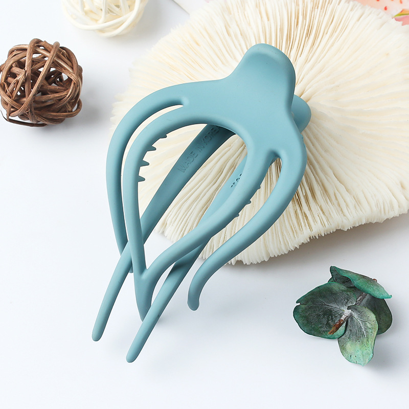 Pinzas para el pelo grandes para mujer, pinza de plástico acrílico con flor, garra de pasador con pico de pato, horquilla para niña, herramientas de peinado, accesorios para el cabello: Champán