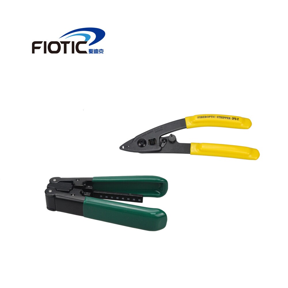 Fiber Optic FTTH Tool Kit Fiber Cleaver FC6S Mini Optical Power Meter 5KM Visual Fault Locator 1MW Wire Stripper Miller Clamp