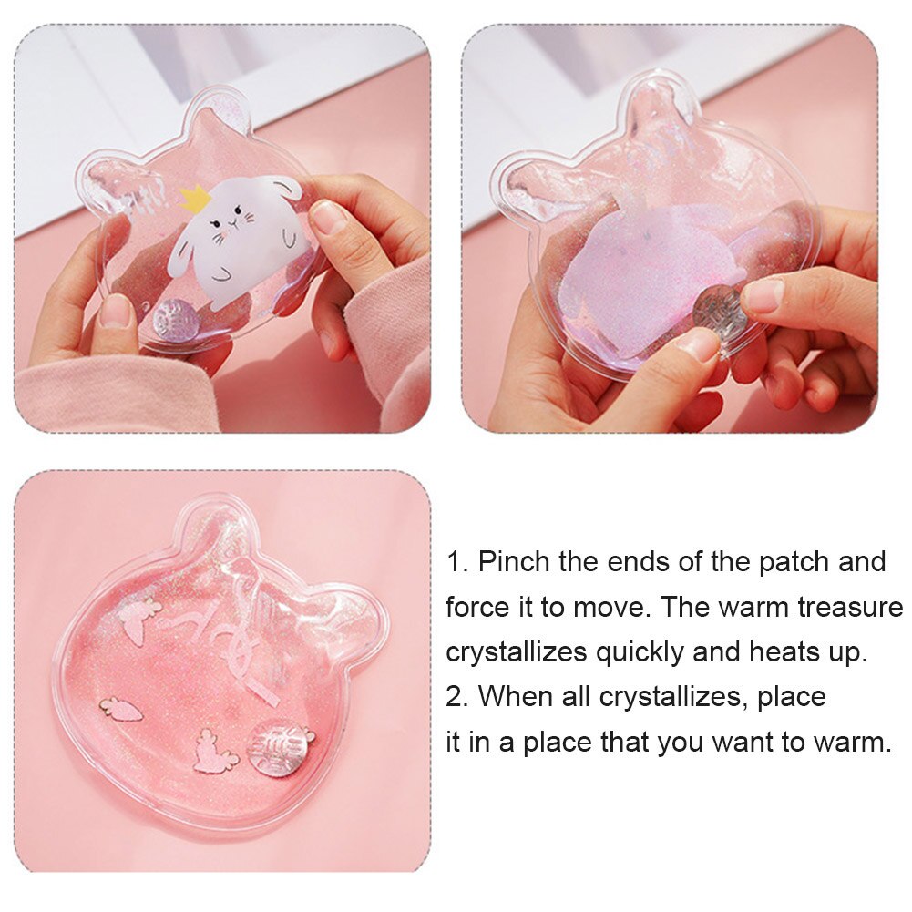 Nieuw Mini Winter Herbruikbare Gel Handwarmer Leuke Grappige Woord Print Instant Verwarming Pack Warmer Mk